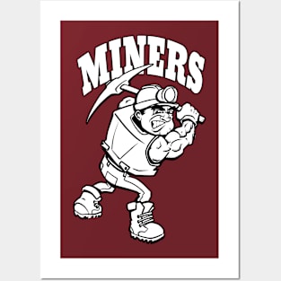 Miner Mascot Posters and Art